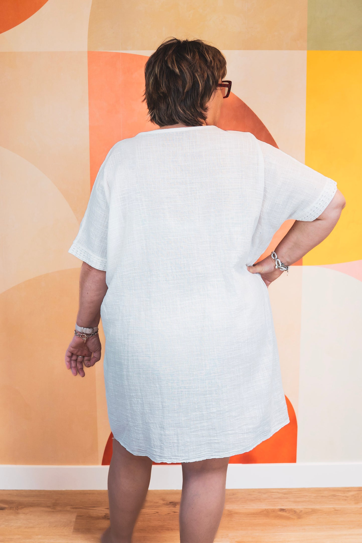 Robe basic blanche