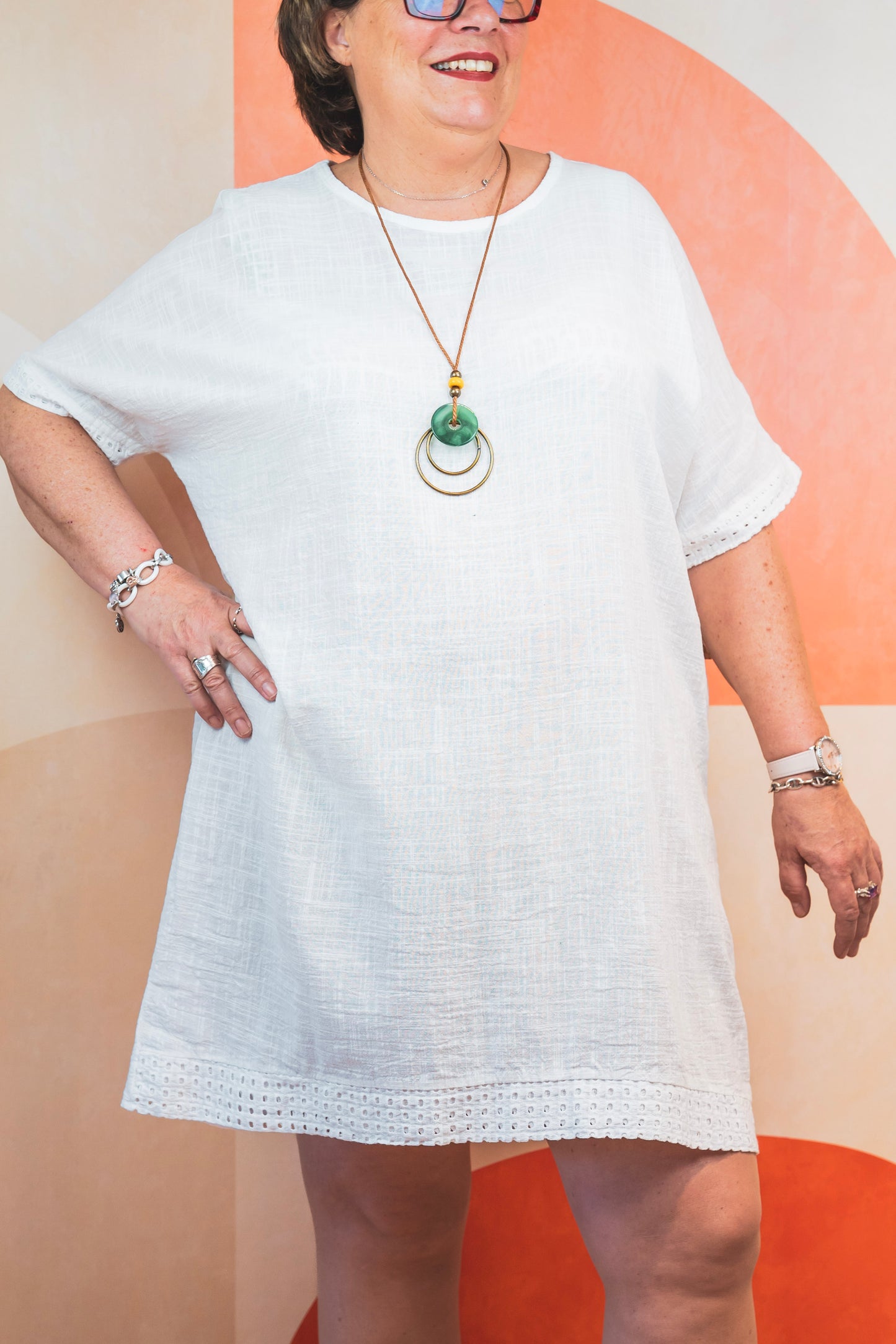 Robe basic blanche