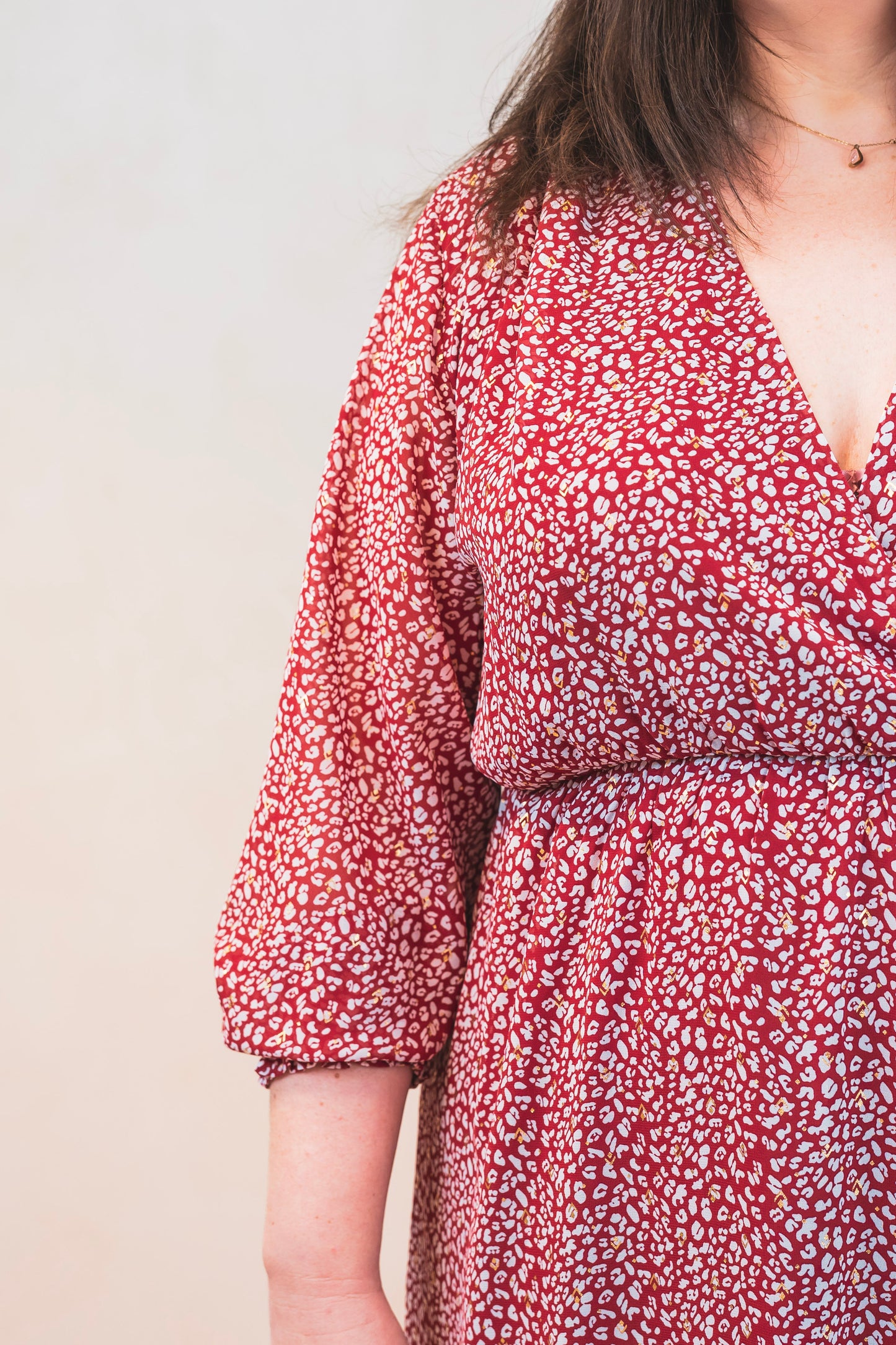 Robe longue rouge