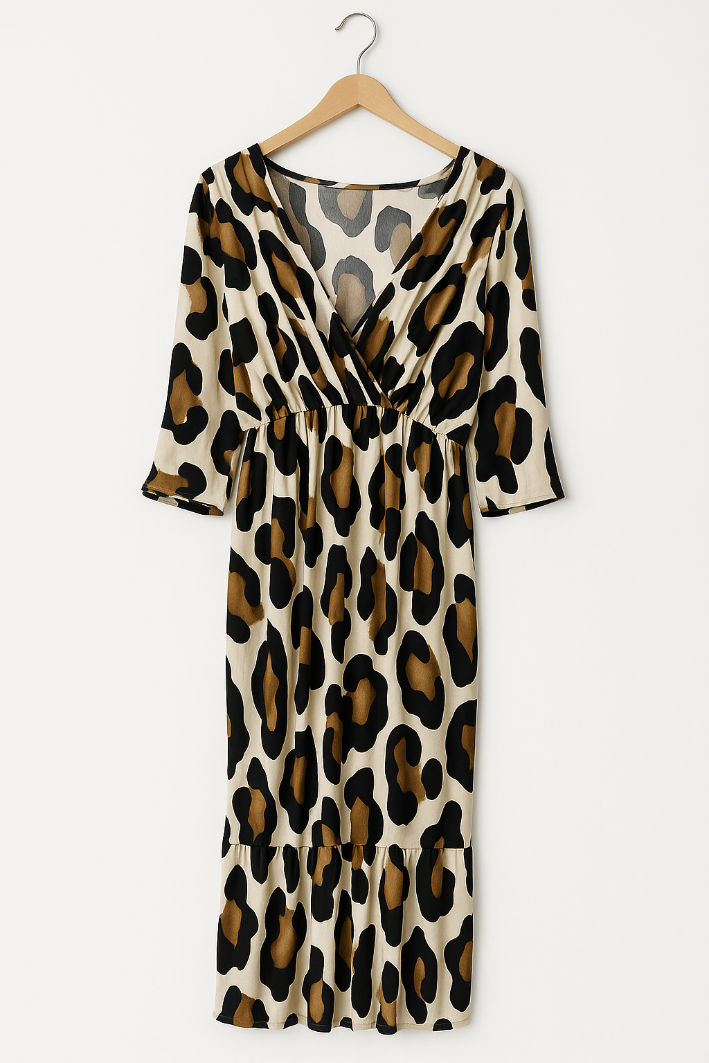 Robe trapèze léopard