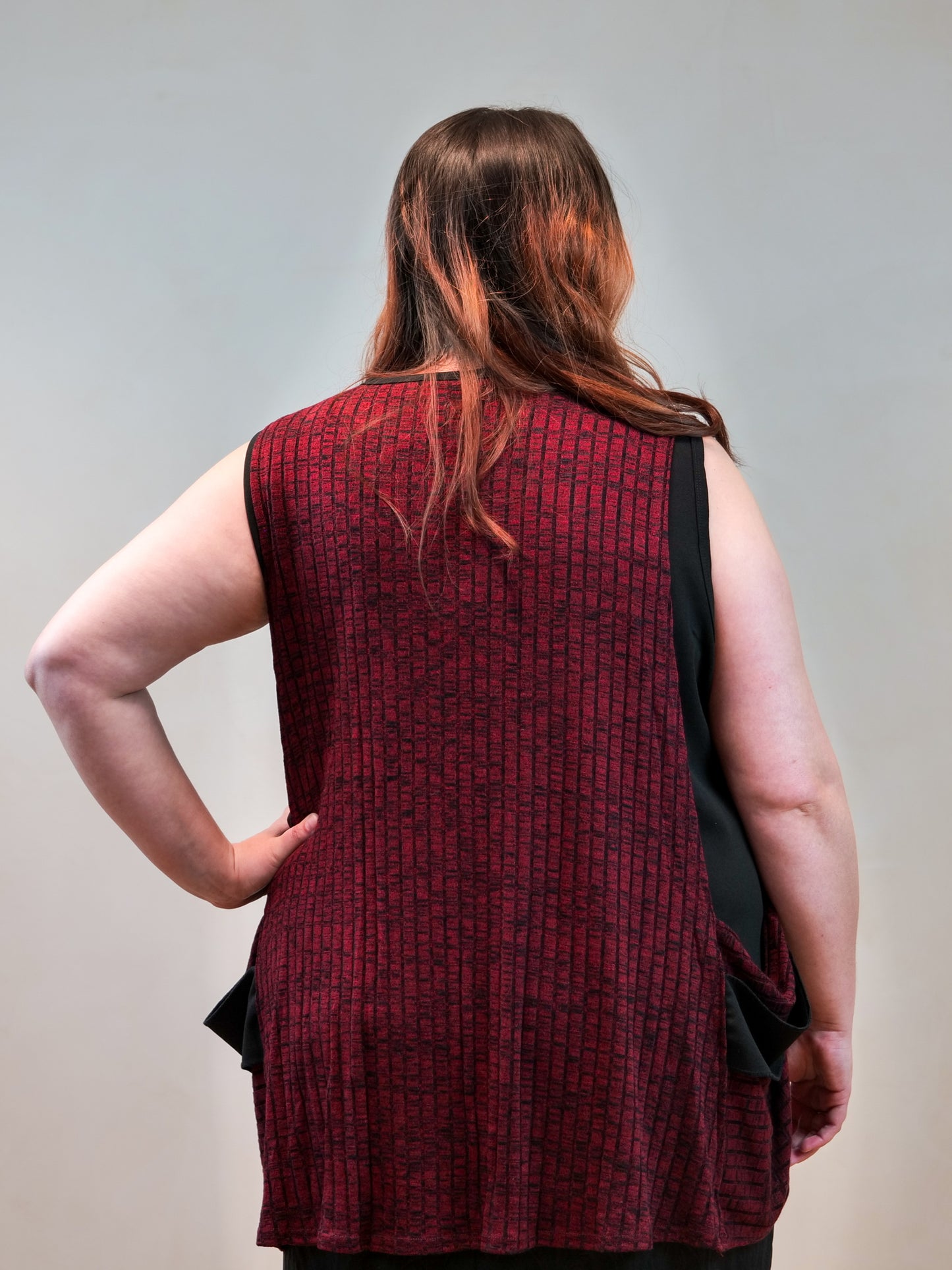 Robe effet 2 en 1 sans manche