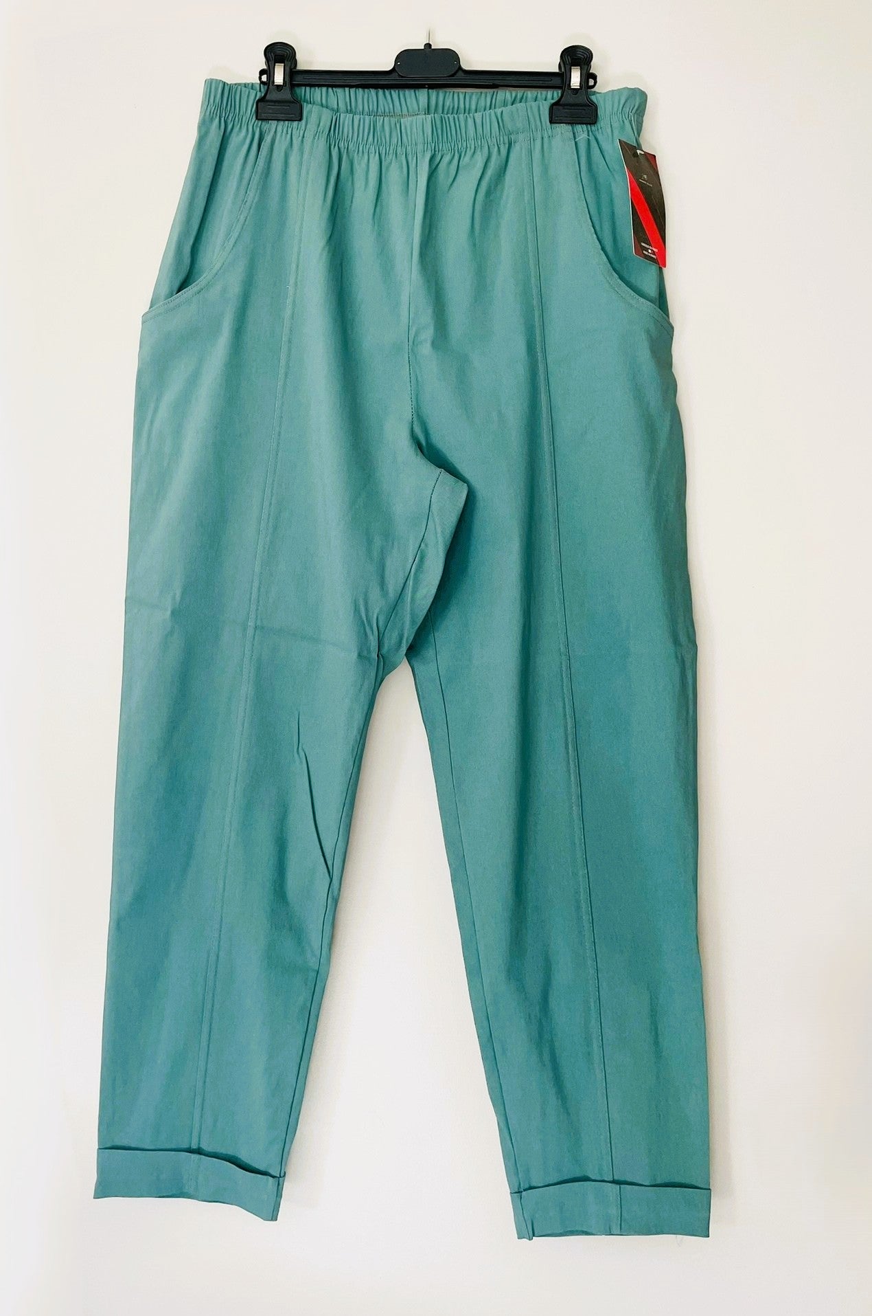 Pantalon stretch vert d'eau