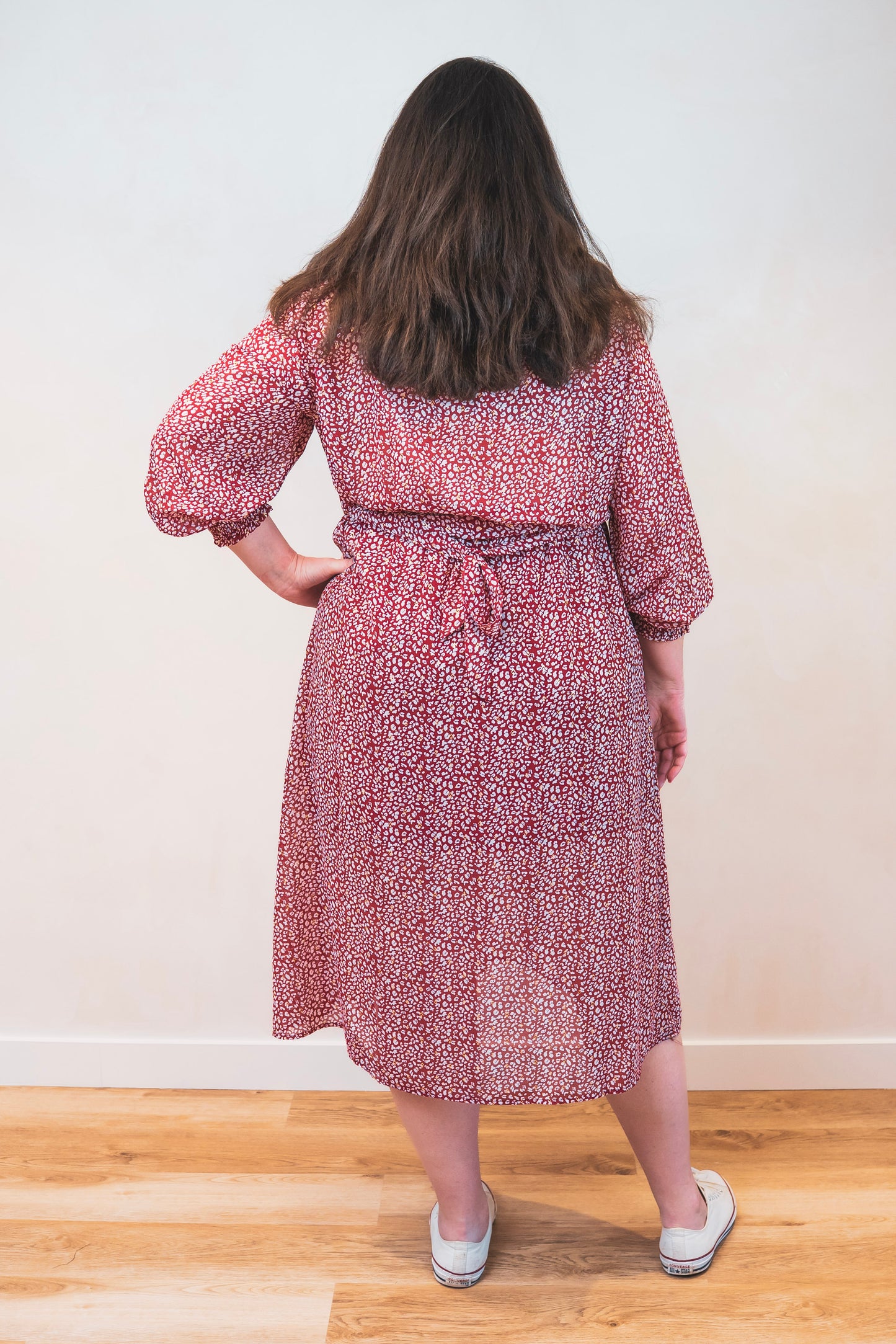 Robe longue rouge