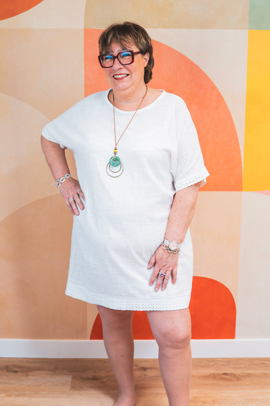 Robe basic blanche