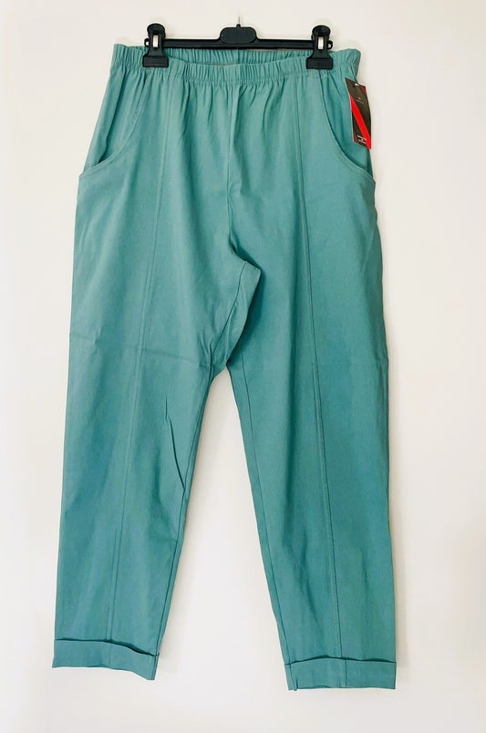 Pantalon stretch vert d'eau